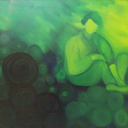 Il sogno (olio su tela 100x100)